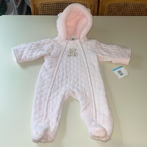 Little Me Bear Motif Pram in Pink